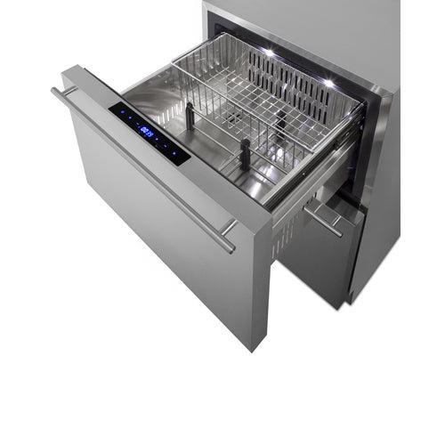 Summit 24 in. 2-Drawer Refrigerator-Freezer (SPRF34D) 