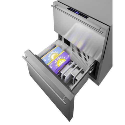 Summit 24 in. 2-Drawer Refrigerator-Freezer (SPRF34D) 