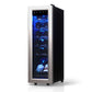 TCL 10 in. 12 Bottle 1.24 Cu. Ft. Compact Freestanding Wine Cooler with Glass Door (TRW12F6AS)