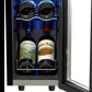 TCL 10 in. 12 Bottle 1.24 Cu. Ft. Compact Freestanding Wine Cooler with Glass Door (TRW12F6AS)
