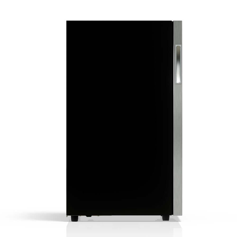TCL 14 in. 18 Bottle 1.8 Cu. Ft. Compact Freestanding Wine Cooler with Glass Door (TRW18F6AS) side.