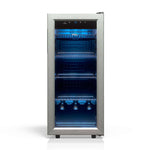 TCL 14 in. 50 Can 1.8 Cu. Ft. Compact Freestanding Beverage Cooler with Glass Door (TRV050FAS)