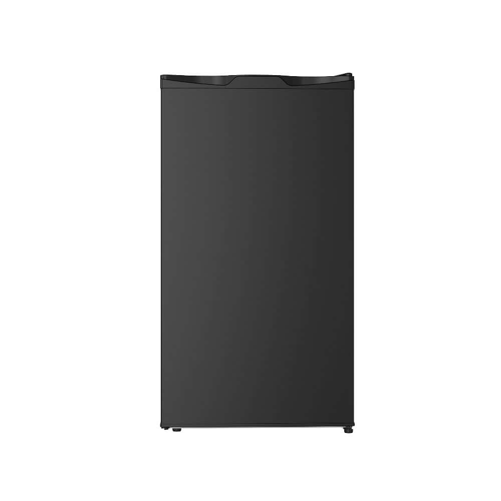 TCL 18 in. 3.1 Cu. Ft. Compact Single Door Mini Fridge in Black (TRM31S4AB) side.