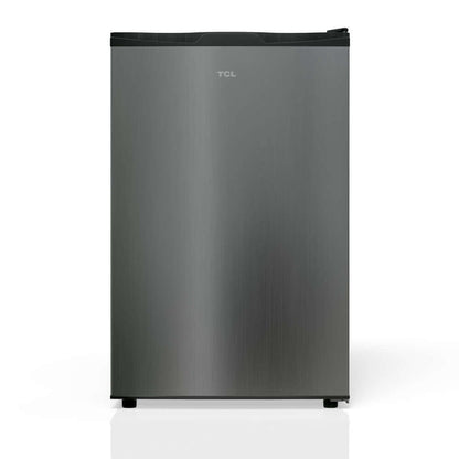 TCL 18 in. 3.1 Cu. Ft. Compact Single Door Mini Fridge in Silver (TRM31S4AV)