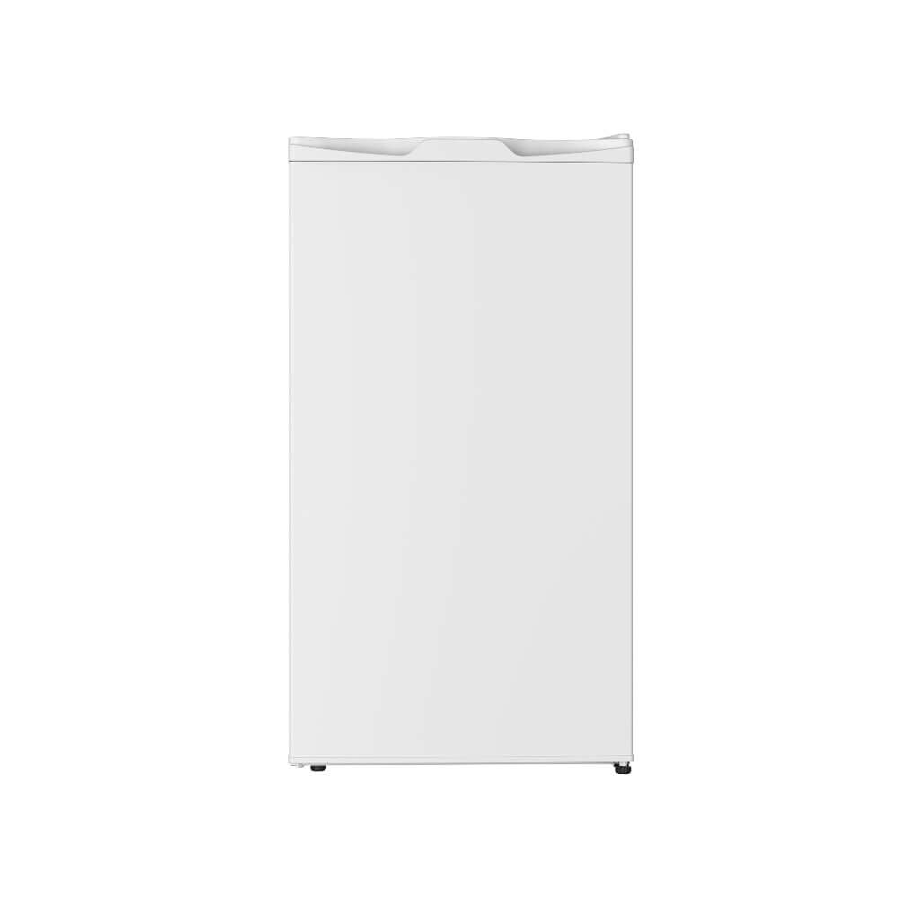 TCL 18 in. 3.1 Cu. Ft. Compact Single Door Mini Fridge in White (TRM31S4AW) side.