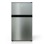 TCL 18 in. 3.1 Cu. Ft. Compact Top Freezer Mini Fridge in Silver (TRM31D4AV)