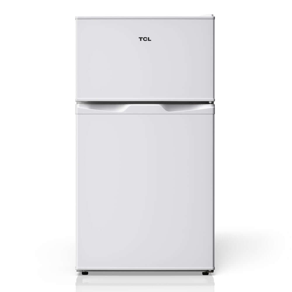 TCL 18 in. 3.1 Cu. Ft. Compact Top Freezer Mini Fridge in White (TRM31D4AW)