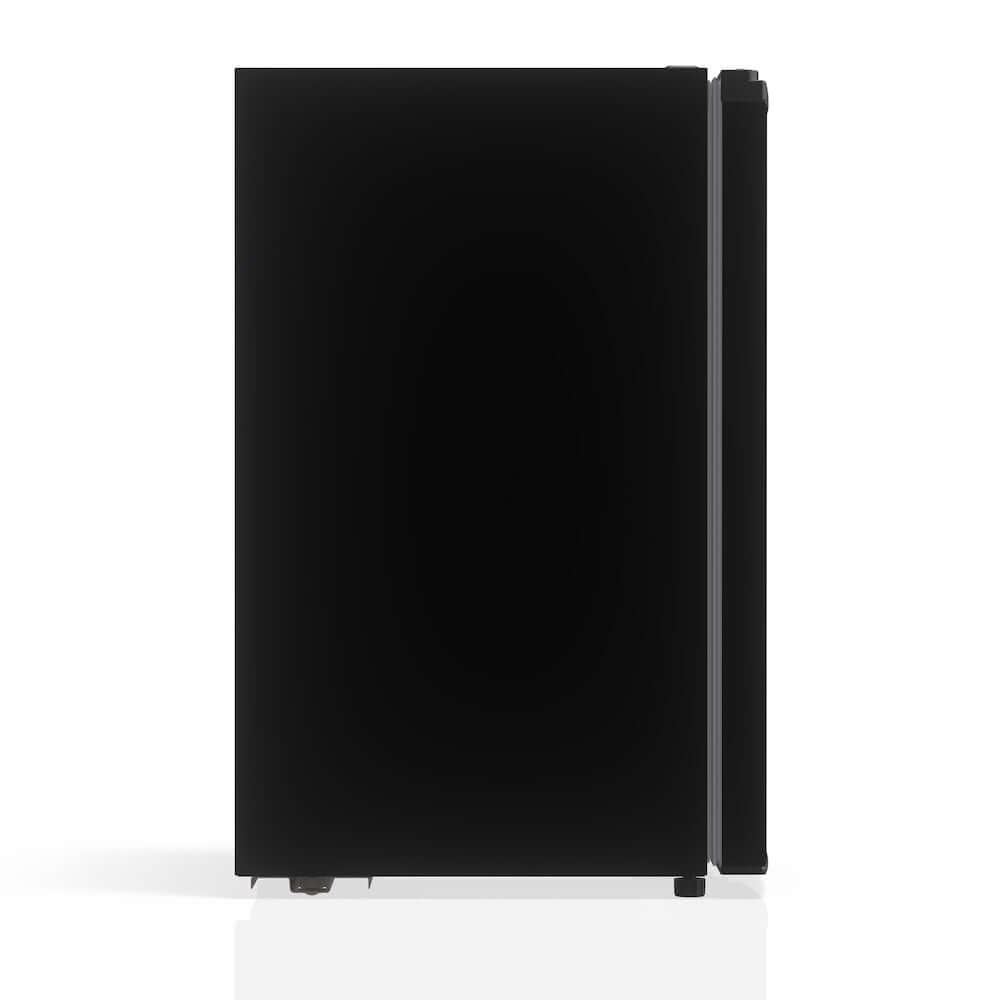 TCL 21 in. 4.5 Cu. Ft. Compact Single Door Mini Fridge in Black (TRM45S4AB) side.