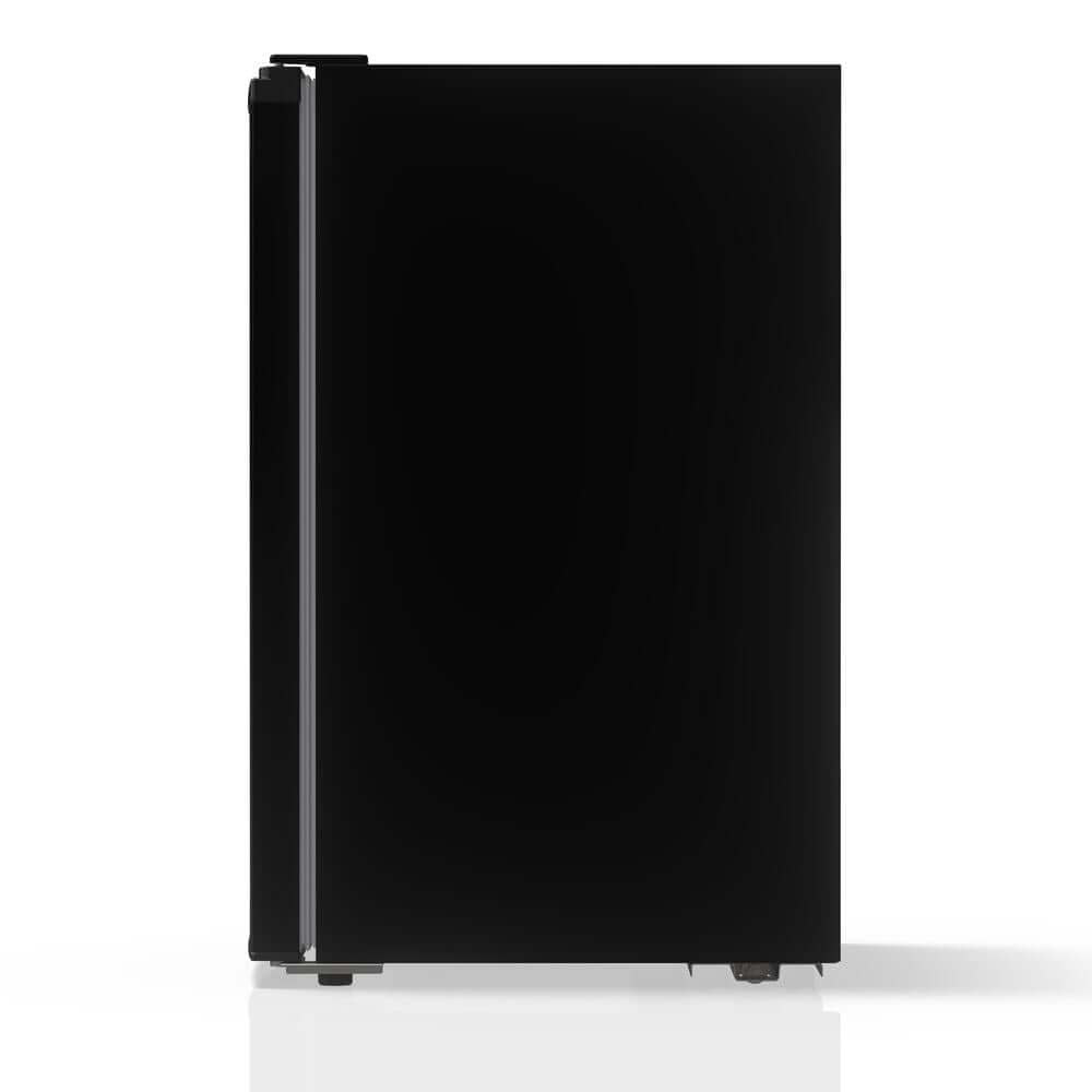 TCL 21 in. 4.5 Cu. Ft. Compact Single Door Mini Fridge in Black (TRM45S4AB) reverse side.