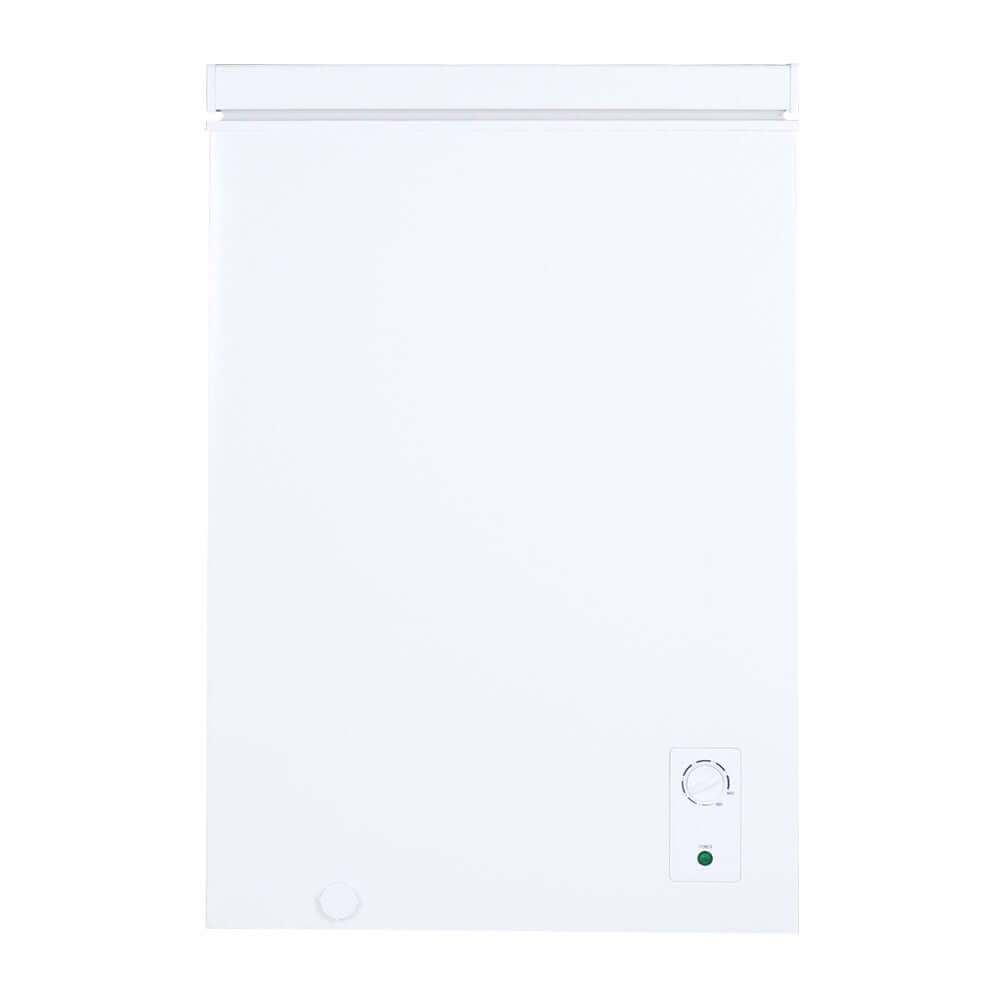 TCL 22 in. 3.4 Cu. Ft. Compact Freestanding Chest Freezer in White (TRC04M3AW) back.