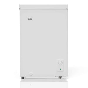 TCL 22 in. 3.4 Cu. Ft. Compact Freestanding Chest Freezer in White (TRC04M3AW) main image.