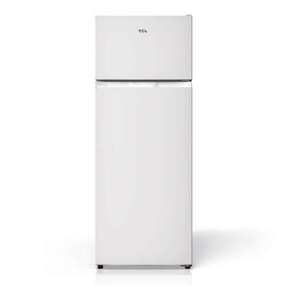 TCL 22 in. 7.3 Cu. Ft. Compact Top Freezer Refrigerator in White (TRT07T4AW) front.