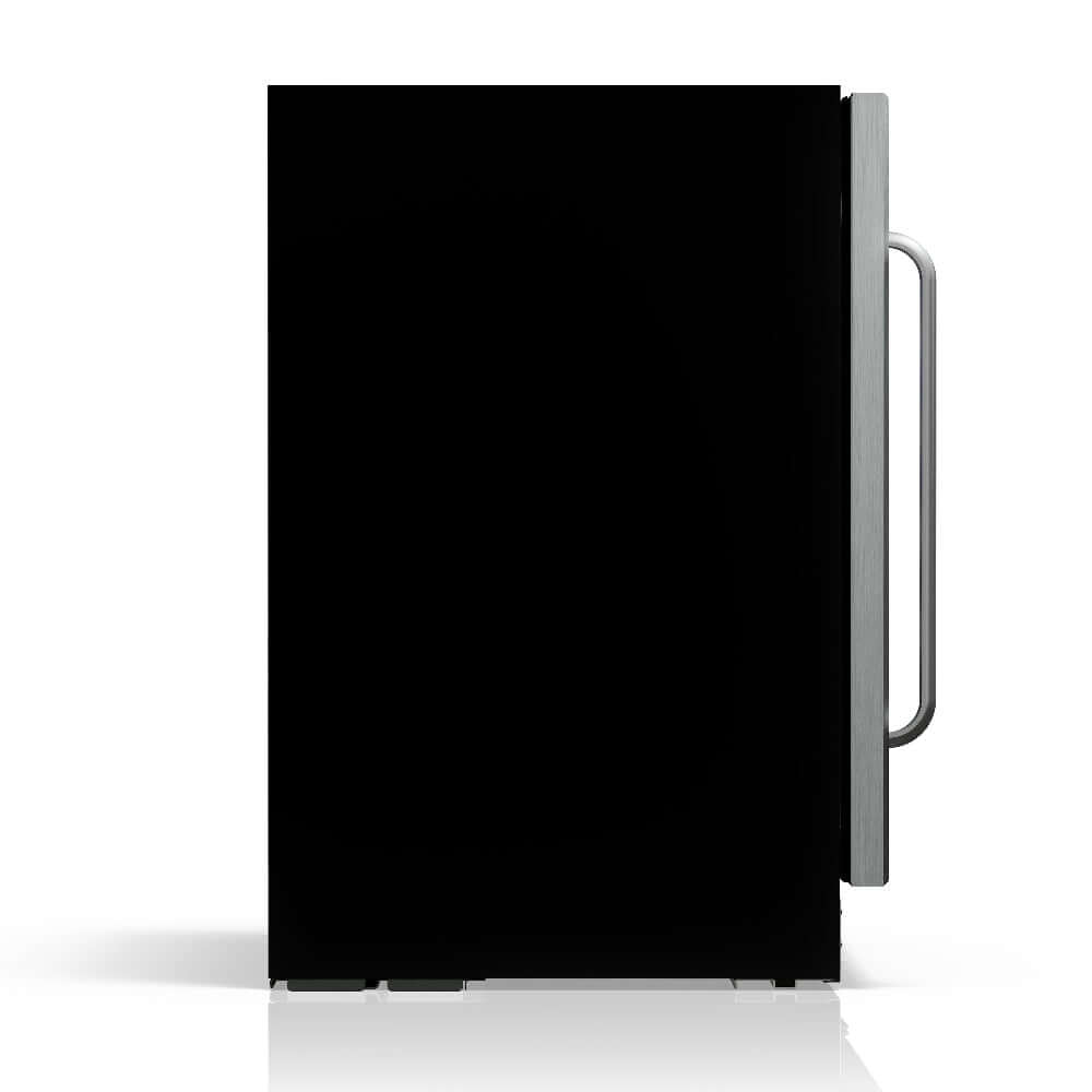 TCL 24 in. 52 Bottle 5.3 Cu. Ft. Compact Freestanding Wine Cooler with Glass Door (TRW52B7AS) cabinet.