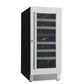 Cavavin Vinoa Collection 15 in. Wine Cooler in Stainless Steel - 24 Bottle (V-024WDZ)