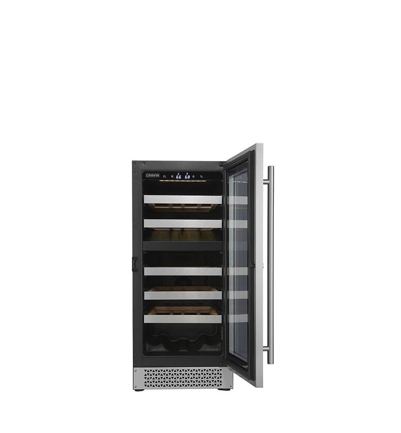 Cavavin Vinoa Collection - 15 in. Wine Cooler in Stainless Steel - 24 Bottle (V-024WDZ)