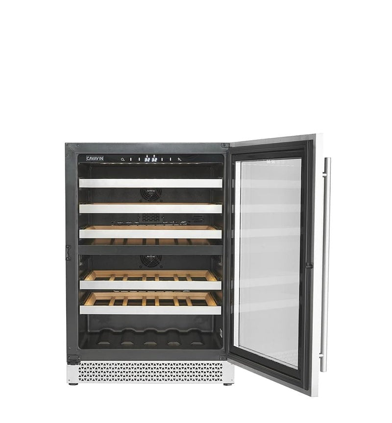 Cavavin Vinoa Collection - 24 in. Wine Cooler in Stainless Steel - 41 Bottle (V-041WDZ)