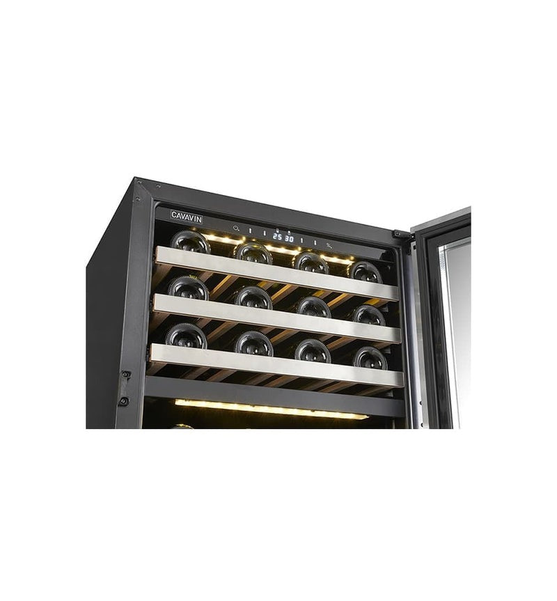 Cavavin Vinoa Collection - 24 in. Wine Cooler in Stainless Steel - 41 Bottle (V-041WDZ)