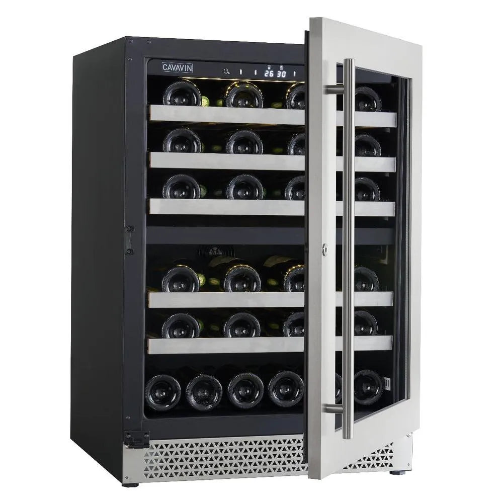 Cavavin Vinoa Collection 24 in. Wine Cooler in Stainless Steel - 41 Bottle (V-041WDZ)