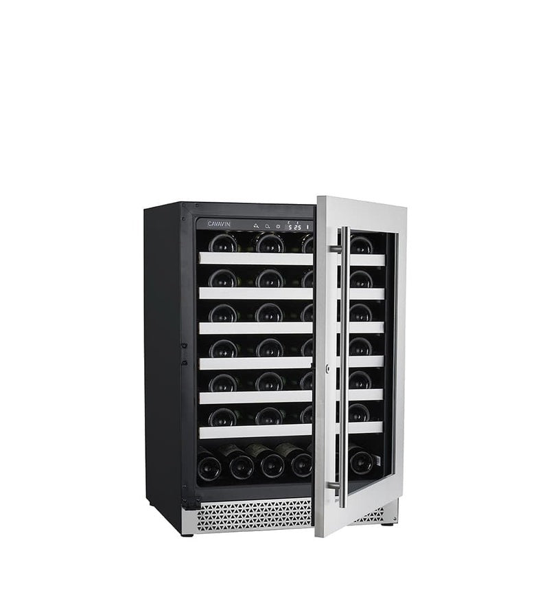 Cavavin Vinoa Collection - 24 in. Wine Cooler in Stainless Steel - 48 Bottle (V-048WSZ)