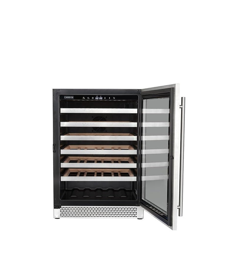 Cavavin Vinoa Collection - 24 in. Wine Cooler in Stainless Steel - 48 Bottle (V-048WSZ)