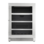 Cavavin Vinoa Collection - 24 in. Beverage Center in Stainless Steel - 126 Can/6 Bottle (V-050BVC)