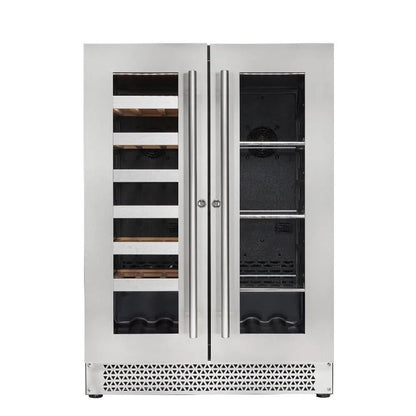 Cavavin Vinoa Collection - 24 in. Beverage Center in Stainless Steel - 66 Can/21 Bottle (V-87WBVC)