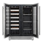 Cavavin Vinoa 24 in. Dual Zone Beverage Center in Stainless Steel 66 Can/21 Bottle (V-87WBVC)