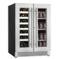 Cavavin Vinoa 24 in. Dual Zone Beverage Center in Stainless Steel 66 Can/21 Bottle (V-87WBVC)
