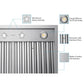 VICTORY Star 900 CFM Insert Range Hood in Stainless Steel 