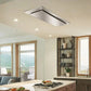 VICTORY Sunset 36 Inch 600 CFM Flush Ceiling Mount Range Hood in Stainless Steel 