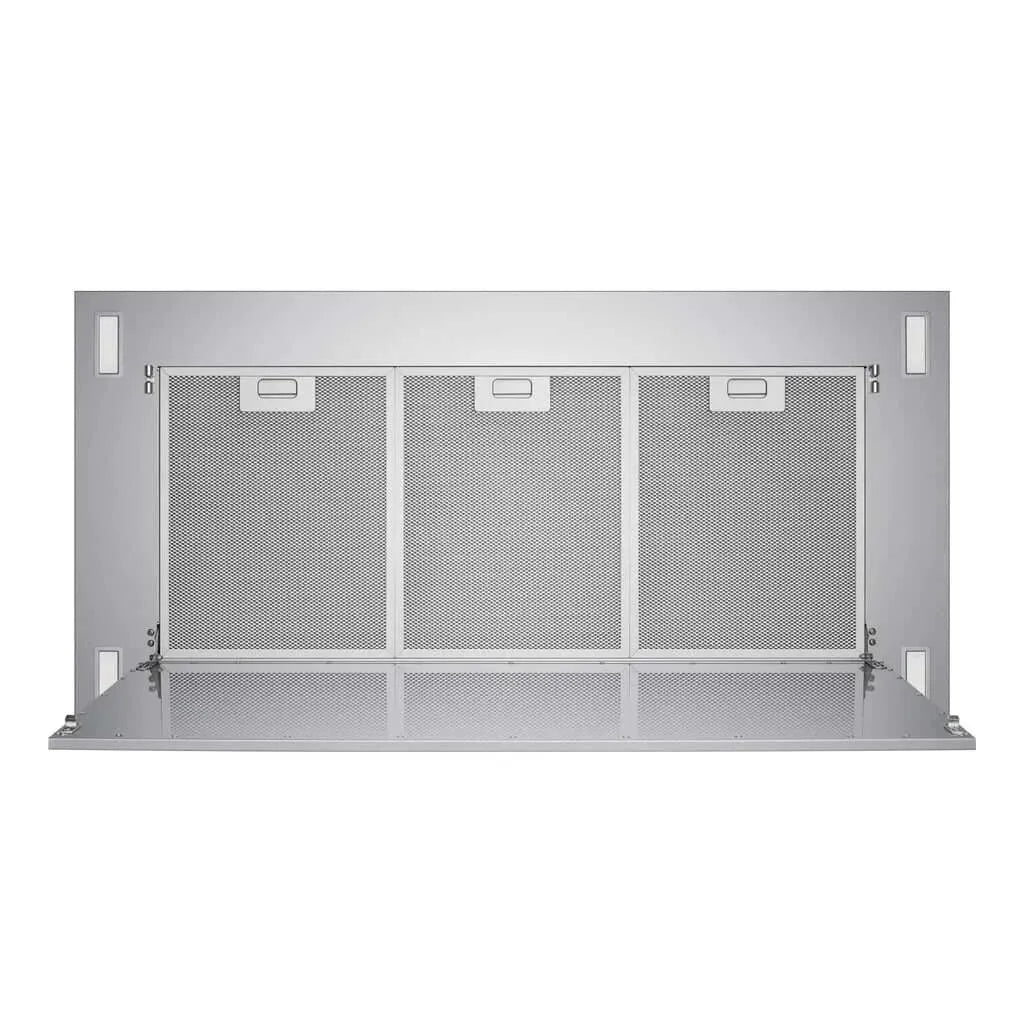 VICTORY Sunset 36 Inch 600 CFM Flush Ceiling Mount Range Hood in Stainless Steel 
