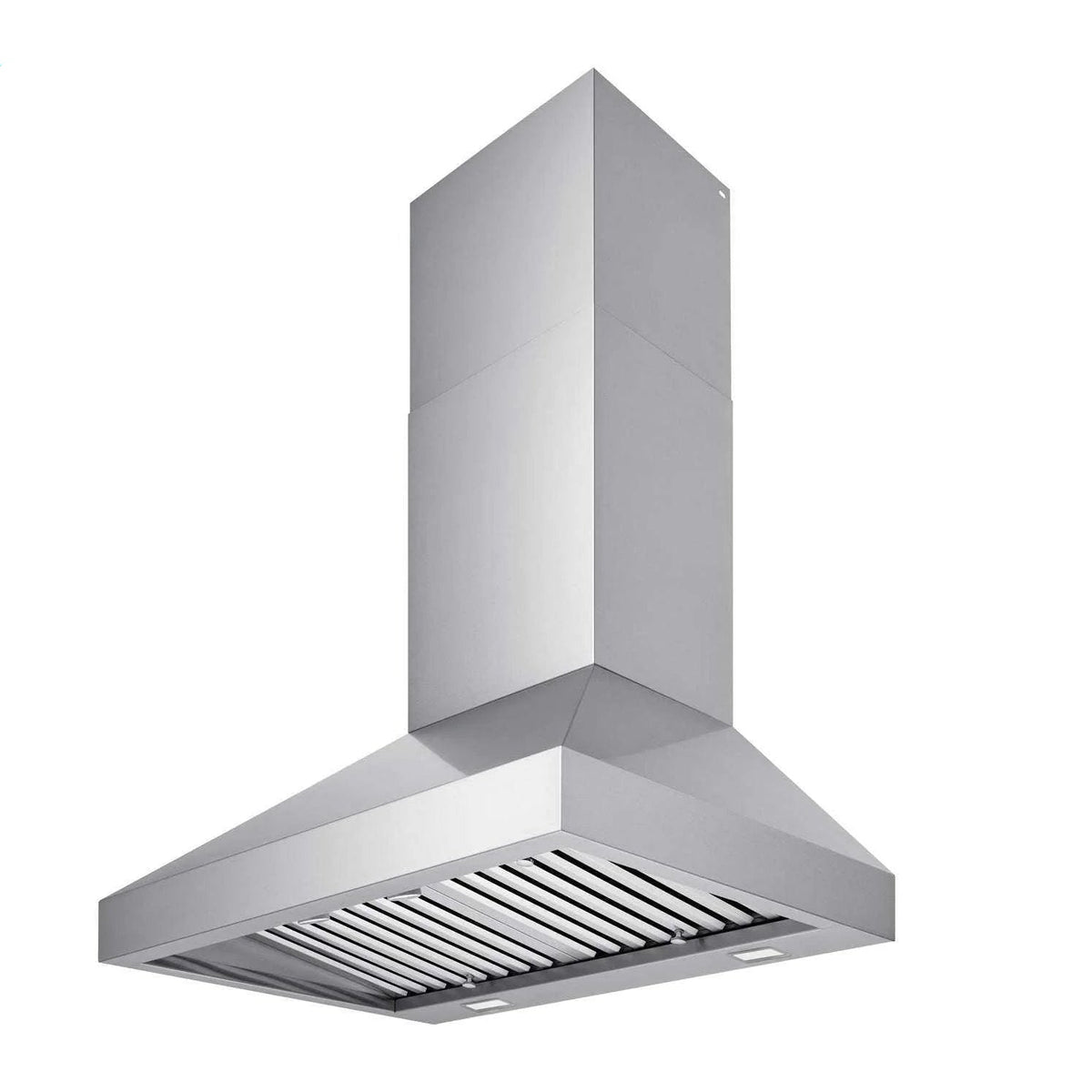 VICTORY Twister 750 CFM Wall Mount Range Hood in Stainless Steel side, under.