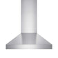 VICTORY Twister 750 CFM Wall Mount Range Hood in Stainless Steel front.