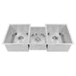 ZLINE 45 in. Breckenridge Undermount Triple Bowl Kitchen Sink (SLT-45) front, above.