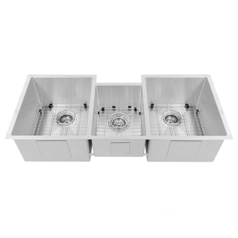 ZLINE 45 in. Breckenridge Undermount Triple Bowl Kitchen Sink (SLT-45) front, above.