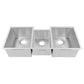 ZLINE 45 in. Breckenridge Undermount Triple Bowl Kitchen Sink (SLT-45) front, above, without accessories.