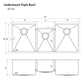 ZLINE 45 in. Breckenridge Undermount Triple Bowl Kitchen Sink (SLT-45)