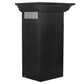 Black Stainless Steel Chimney with Crown Molding (BSKBNCRN)