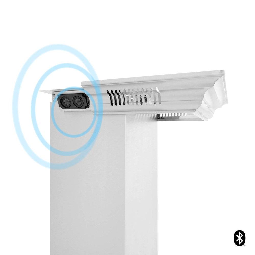 ZLINE Crown Molding in Stainless Steel with Built-in Bluetooth Speakers (CM6-BT-KN/KN4) main image.