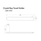 ZLINE Crystal Bay Towel Holder with Color Options (CBY-HTH) dimensional diagram
