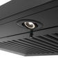 ZLINE Ducted Vent Wall Mount Range Hood in Black Stainless Steel with Built-in ZLINE CrownSound Bluetooth Speakers (BSKBNCRN-BT) 