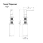 ZLINE Faucet Soap Dispenser (FSD) dimensional diagram.