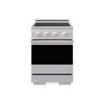 ZLINE 24 in. 3.2 cu. ft. Marino Induction Range with 3 Element Cooktop and Electric Convection Oven in Stainless Steel (MINR24) main image.