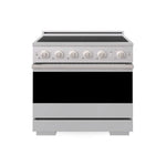 ZLINE 36 in. 5.2 cu. ft. Marino Induction Range with 5 Element Cooktop and Electric Convection Oven in Stainless Steel (MINR36) main image.