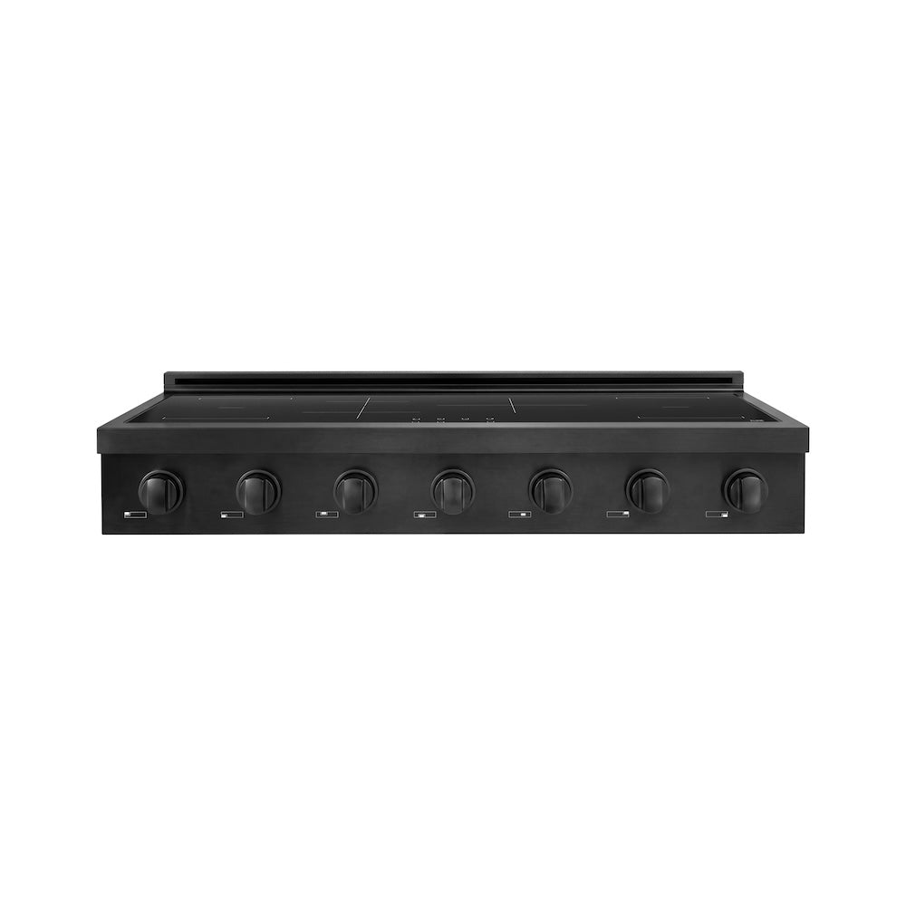 ZLINE 48 in. Paramount Induction Rangetop with 7 Element Cooktop in Black Stainless Steel (SINRTB-48)