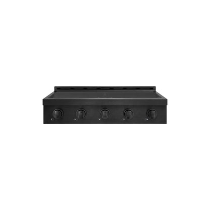 ZLINE 36 in. Paramount Induction Rangetop with 5 Element Cooktop in Black Stainless Steel (SINRTB-36)