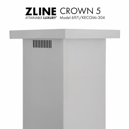 ZLINE Crown Molding Profile 5 for Island Mount Range Hood (CM5-697i/KECOMi-304)