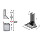 ZLINE Designer Series Satin Stainless Steel Convertible Vent Wall Mount Range Hood with Size Options (8KBS)