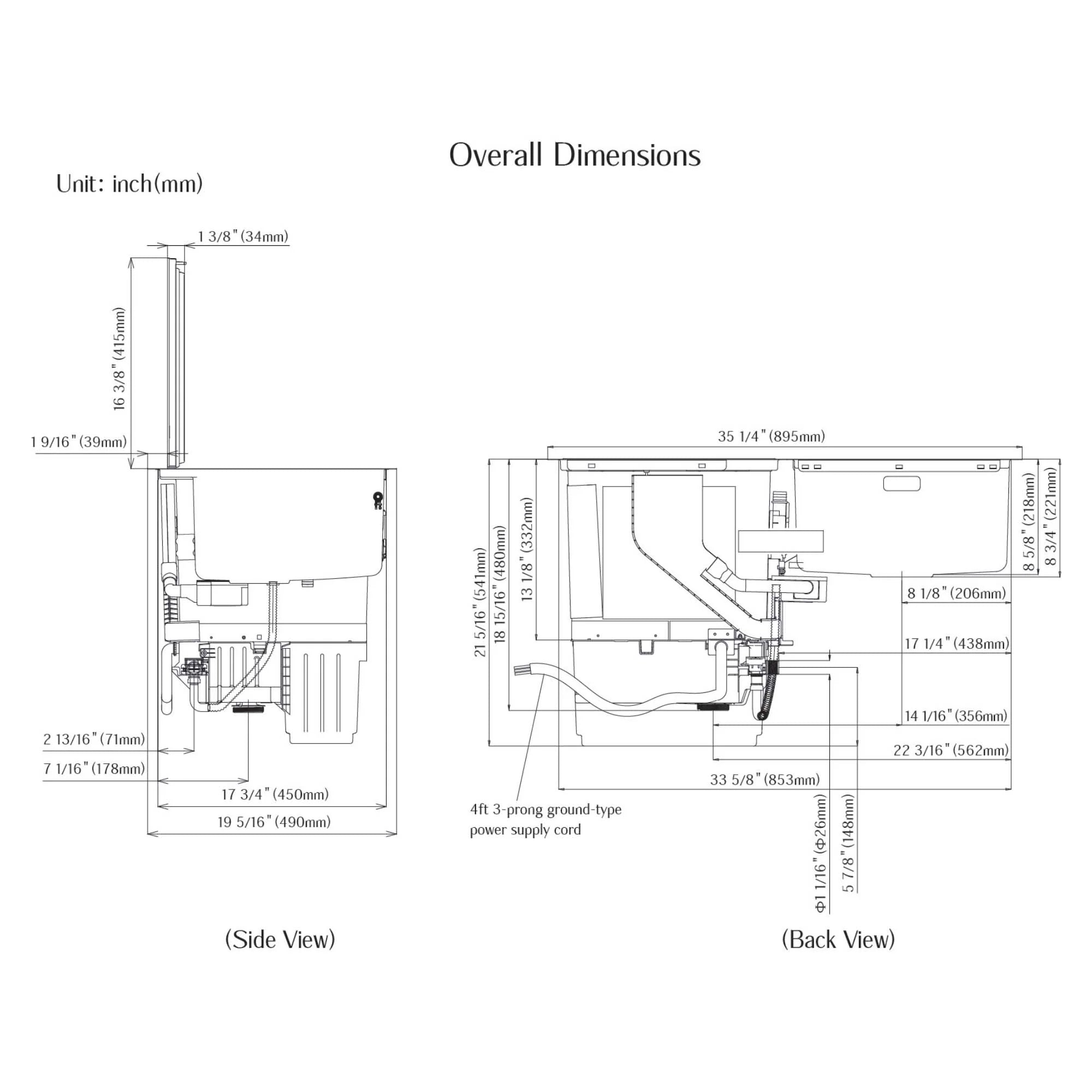 Fotile 2-in-1 In-Sink Dishwasher Combination System (SD2F-P3)