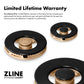 ZLINE Autograph Edition 30 in. 4.2 cu. ft. Marino Gas Range with 4 Burner DuoPro™ Cooktop and Convection Gas Oven in Stainless Steel with Polished Gold Accents (PMGRZ-30-G)